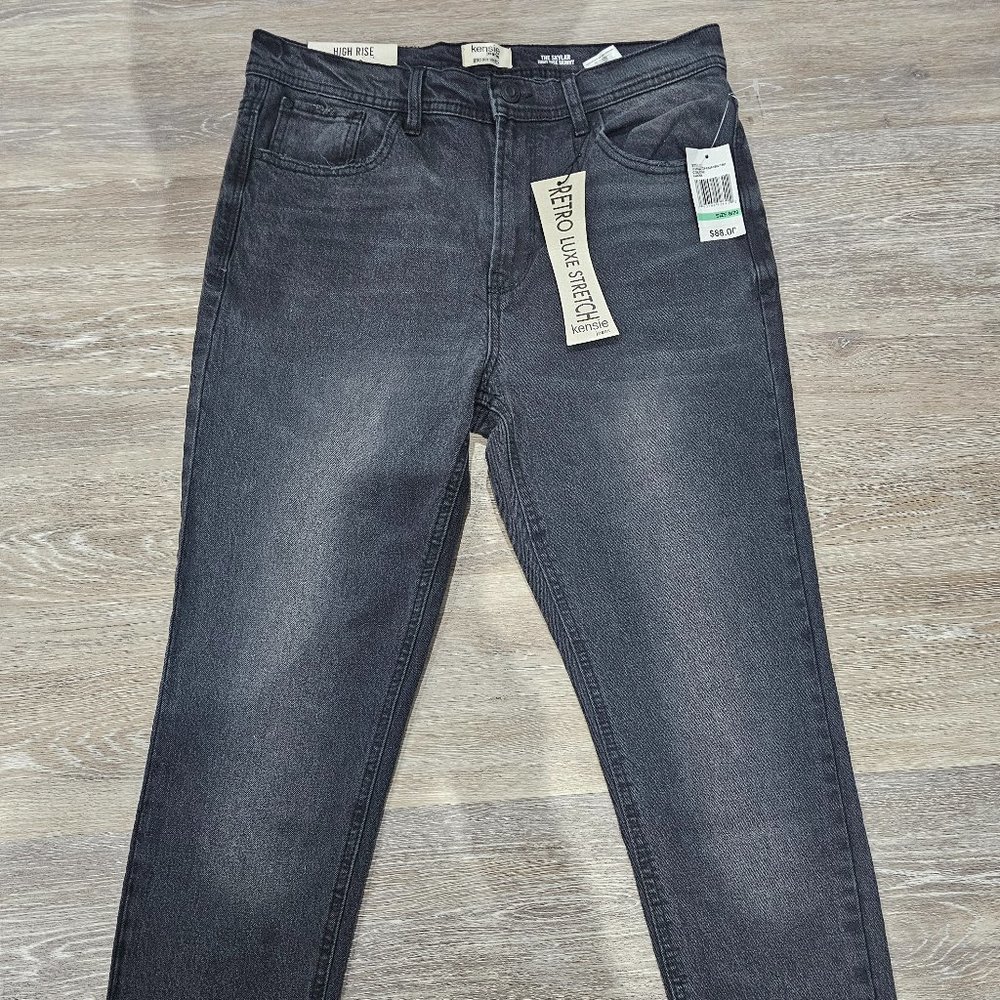 KENSIE Women’s The SKYLAR High Rise Distressed Raw Hem Skinny Jeans NWT 8/29